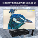 NÖRDIC HDMI 4K 60Hz Matrix Switch 2x2 3D Video Toslink Stereo EDID