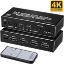 NÖRDIC HDMI 4K 60Hz Switch-Splitter 2x2 Audio SPDIF/Stereo with remote control