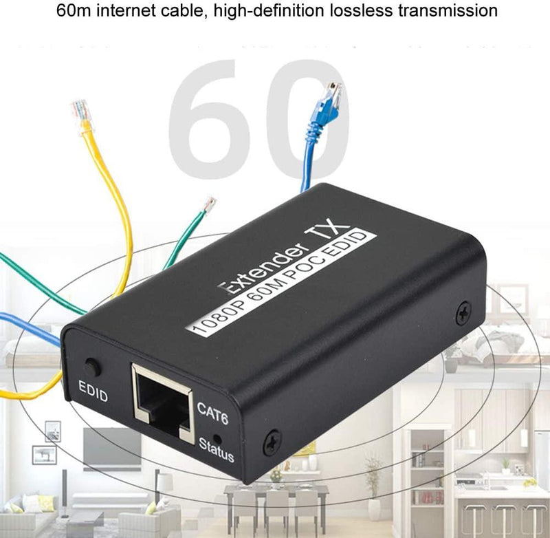 NÖRDIC HDMI CAT6 Extension 60m 1080p 60Hz HD EDID Function HDMI Extension Plug & Play