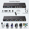 NÖRDIC HDMI KVM Switch 4 Computers 1 Monitor 8K 60Hz 4K 144/120Hz 4xUSB Devices