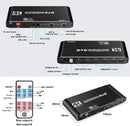 NÖRDIC HDMI Matrix Switch 4 to 2 with audio extractor and ARC, in 4Kx2K 60Hz, YUV 4: 4: 4 18Gbps HDCP 2.2, 5.1 surround, Metal
