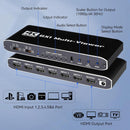 NÖRDIC HDMI Multi-Viewer 6 in 1 Out Seamless Switcher 1080P HDMI HUB Switcher for Multiple Inputs, Splitter for Multiple Monitors