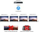 NÖRDIC 4K HDMI 2.0b Splitter 1 to 4 &amp; Extractor Optical SPDIF &amp; Stereo HDR EDID Dolby True HD, Digital Plus, DTS-HD Master