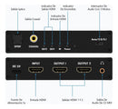 NÖRDIC HDMI 2.1 Splitter 8K60Hz 1 to 2 with built-in extractor for SPDIF/Coaxial/Stereo