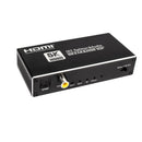 NÖRDIC HDMI 2.1 Splitter 8K60Hz 1 to 2 with built-in extractor for SPDIF/Coaxial/Stereo