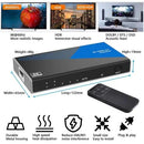 NÖRDIC HDMI 2.1 Switch 4 to 1 8K60Hz 4K120Hz CEC HDR Dolby Atmos, True HD, Digital Plus, DTS-HD Master