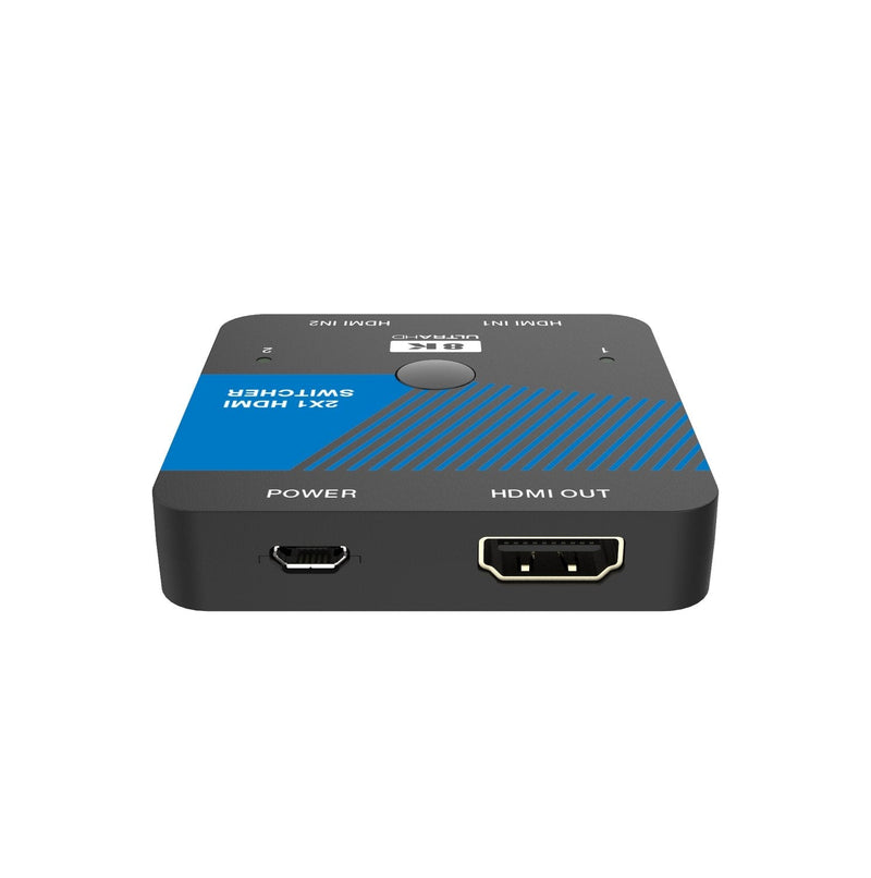 NÖRDIC HDMI 2.1 Switch 2 to 1 8K60Hz 4K120Hz CEC HDR Dolby Atmos, True HD, Digital Plus, DTS-HD Master