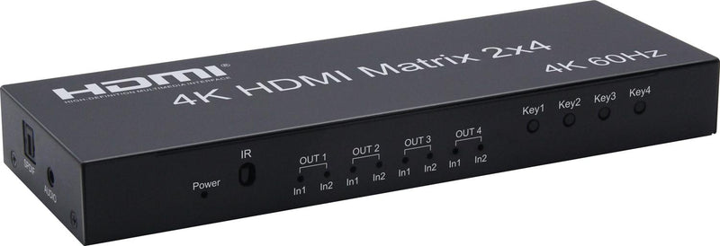 NÖRDIC HDMI Switch 2 to 4 with Audio Extractor, 4Kx2K in 60Hz, HDCP 2.2