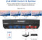 NÖRDIC HDMI Switch 2xPC to 4x monitors 4K30Hz UHD CEC 3D HDCP1.4 for PC, PS5, Xbox and laptop