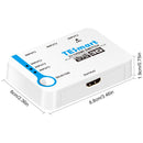 NÖRDIC HDMI Switch 3 to 1 support for 4K 30Hz Full HD1080P 3D ARC 10,2Gbps