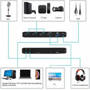 NÖRDIC HDMI Switch 3 to 1 with Video Capture Card HDMI2.0 4K60Hz USB3.1 Microphone and Audio out HDMI Signal Loop Out HDR HDCP2.2 EDID RGB8: 8: 8