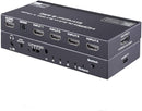 NÖRDIC HDMI Switch 4 to 1 with 7.1 audio extractor ARC SPDIF stereo 3.5mm audio 4K60hz HDCP2.2 3D HDR10 18Gbps