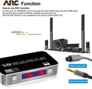 NÖRDIC HDMI Switch 4 to 1 with audio extractor and ARC 4K60Hz MHL Dolby True SPDIF stereo 3D