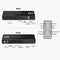 NÖRDIC HDMI Switch 4 to 2 with audio extractor and ARC, in 4Kx2K 60Hz, HDCP 2.2, 5.1 surround, Metal