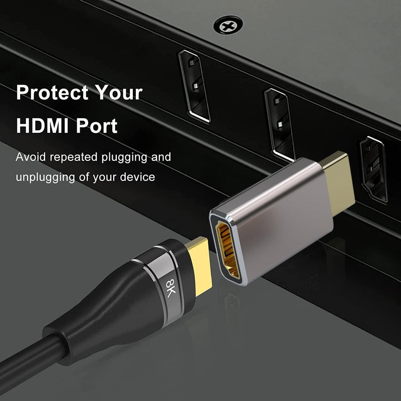 NÖRDIC HDMI adapter male to female 8K60Hz 4K120Hz Dynamic HDR 48Gbps eARC