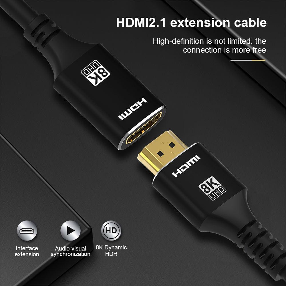 NÖRDIC HDMI extension cable 2m 8K60Hz 4K144 HDMI 2.1 48Gbps Ultra High ...