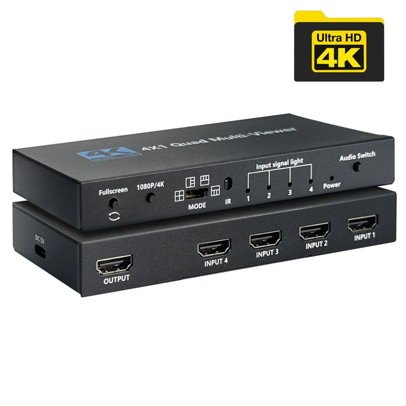 NÖRDIC HDMI scaler switch 4 to 1 with Multiviewer 4K30hz HDCP1.4