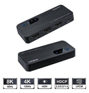 NÖRDIC HDMI switch 2 to 1 8K60Hz 4K120Hz 48Gbps HDR HDCP2.3 Surround 7.1 CEC