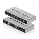 NÖRDIC KVM Switch 2 PC to 1 DisplayPort 1.2 4K60Hz and 4x USB Port HDCP 2.2