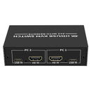 NÖRDIC KVM Switch 2 PC to 1 HDMI 2.0 and 4xUSB for Xbox, PS5, Laptop