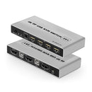 NÖRDIC KVM Switch 2 to 1 DisplayPort 1.2 4K 60Hz and 4x USB HDCP 2.2