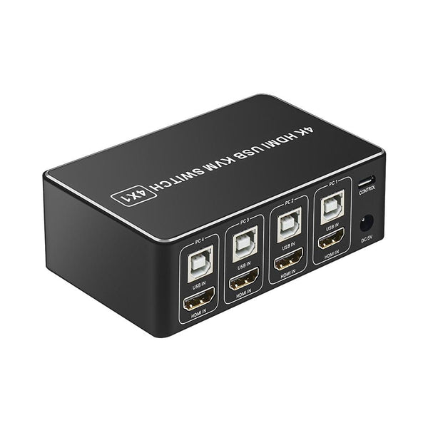 NÖRDIC KVM Switch 4 PC to 1 HDMI 4K 60Hz and 4xUSB HDCP 2.2