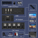 NÖRDIC KVM Switch 4 PC to 1 DisplayPort 1.2 4K 60Hz and 4x USB HDCP 2.2