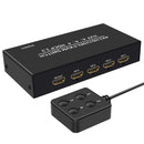 NÖRDIC KVM Switch 4 PC to 1 HDMI 4K 60Hz and 4XUSB HDCP 2.2