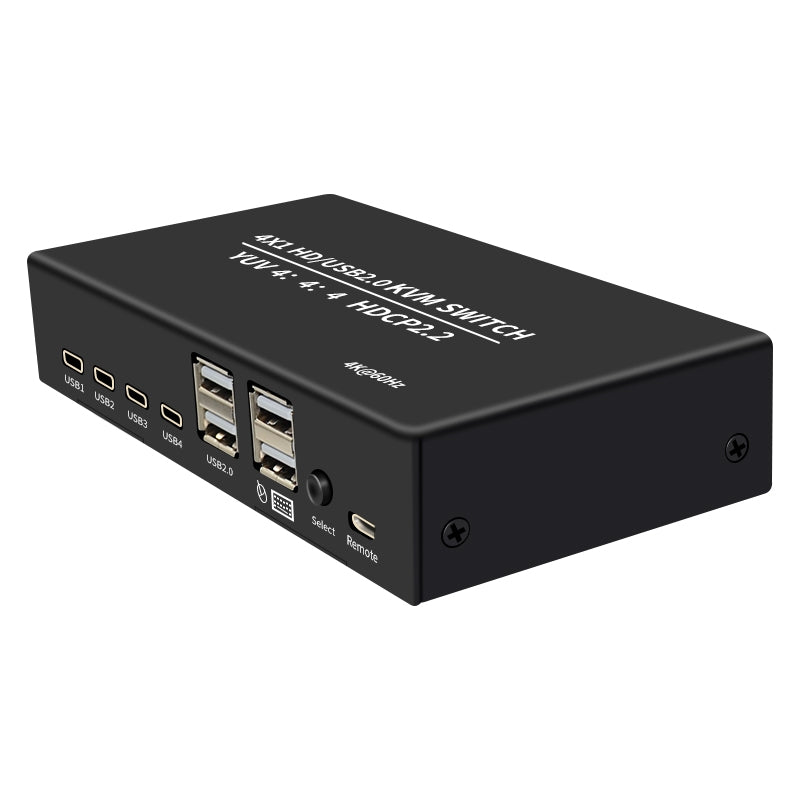 NÖRDIC KVM Switch 4 PC to 1 HDMI 4K 60Hz and 4XUSB HDCP 2.2