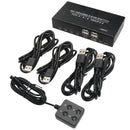 NÖRDIC KVM Switch 4 PC to 1 HDMI 4K 60Hz and 4XUSB HDCP 2.2