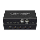 NÖRDIC KVM Switch 4 PC to 1 HDMI 4K 60Hz and 4XUSB HDCP 2.2