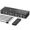 NÖRDIC KVM Switch 4 till 2 DP + HDMI 4K60Hz USB3.0