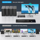 NÖRDIC KVM Switch 4 to 1 DP 8K60Hz 4K144Hz 4xUSB 3.0