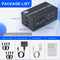 NÖRDIC KVM Switch 4 to 2 HDMI 2.1 8K@60Hz 4K@120Hz 4xUSB-A