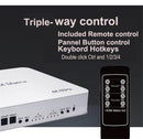 NÖRDIC KVM Switch 4xPC to 2xHDMI 4K 60Hz 3D Stereo Audio and S/PDIF