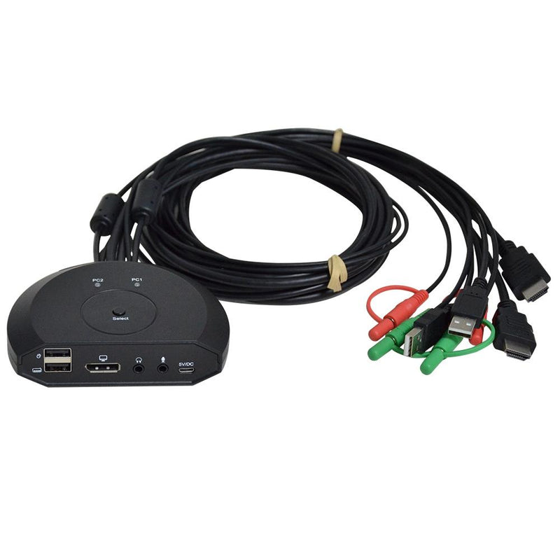 NÖRDIC KVM switch 2 to 1 DP 1.2 4K60Hz