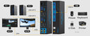 NÖRDIC KVM switch 2 to 2 DisplayPort to DisplayPort, 8K60Hz/4K120Hz, 4x USB-A