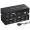 NÖRDIC KVM switch 2 to 2 HDMI to HDMI, 8K60Hz/4K120Hz, 4x USB-A