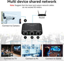NÖRDIC LAN Splitter 1 to 4 1000 Mbps Gigabit Ethernet for computer, laptop, switch, hub, router, digital TV
