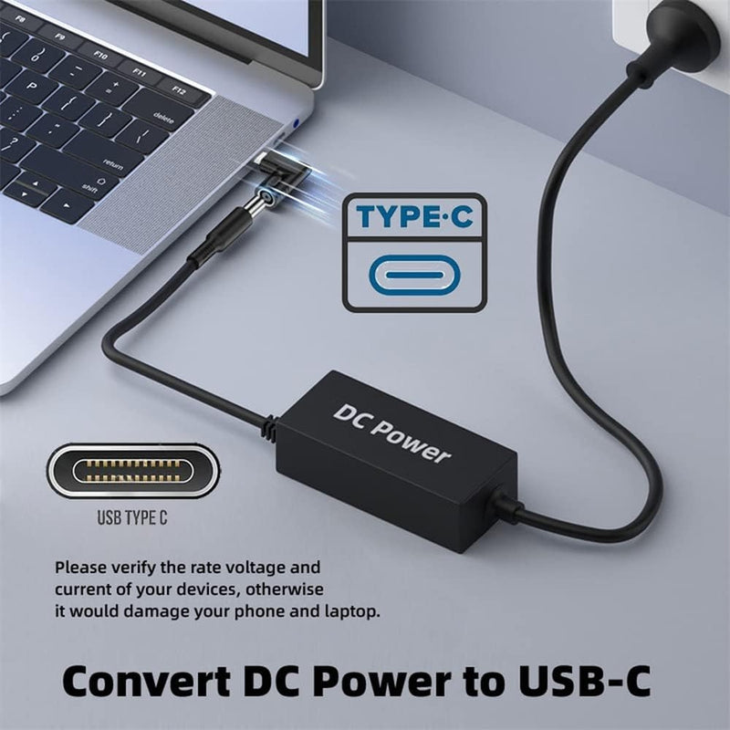 NÖRDIC Laptop Adapter USB-C to DC 4.5x3.0mm 65W