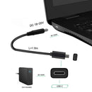 NÖRDIC Laptop Charging Cable USB-C to DC5.5x2.5mm 65W PD 1.5m