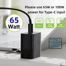 NÖRDIC Laptop Charging Cable USB-C to DC5.5x2.5mm 65W PD 1.5m