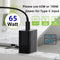 NÖRDIC Laptop Charging Cable USB-C to DC5.5x2.5mm 65W PD 1.5m