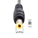 NÖRDIC Laptop Charging Cable USB-C to DC5.5x2.5mm 65W PD 1.5m