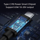 NÖRDIC Laptop Charging Cable USB-C to DC5.5x2.5mm 65W PD 1.5m