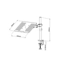 NÖRDIC Laptop holder desk mount for laptop up to 17 inches