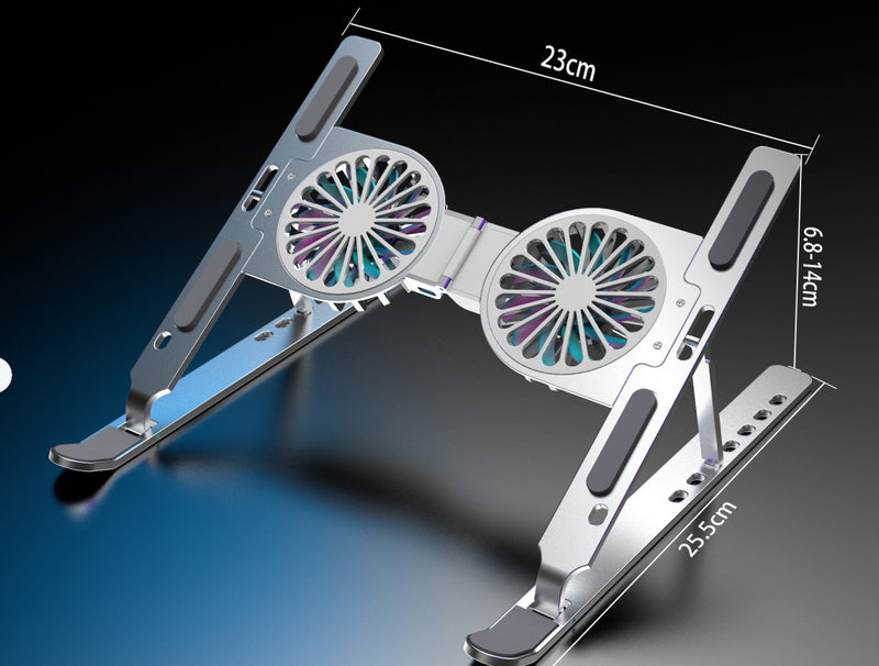 NÖRDIC Laptop stand for desk with fan 9-15.6 inches