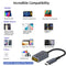 NÖRDIC Lenovo Square Yellow to USB-C Adapter 17 cm