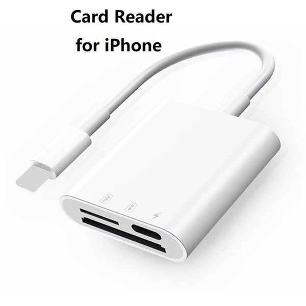 NÖRDIC Lightning Card Reader 2 Slot SD, MicroSD 1xLightning charging UHS-I