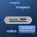 NÖRDIC Lightning Card Reader 2 Slot SD, MicroSD 1xLightning charging UHS-I